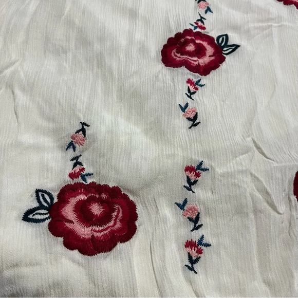 NWT Torrid Ivory Floral embroidered Gauze Dress Plus Size 4 Boho Festival Lined - Picture 5 of 10